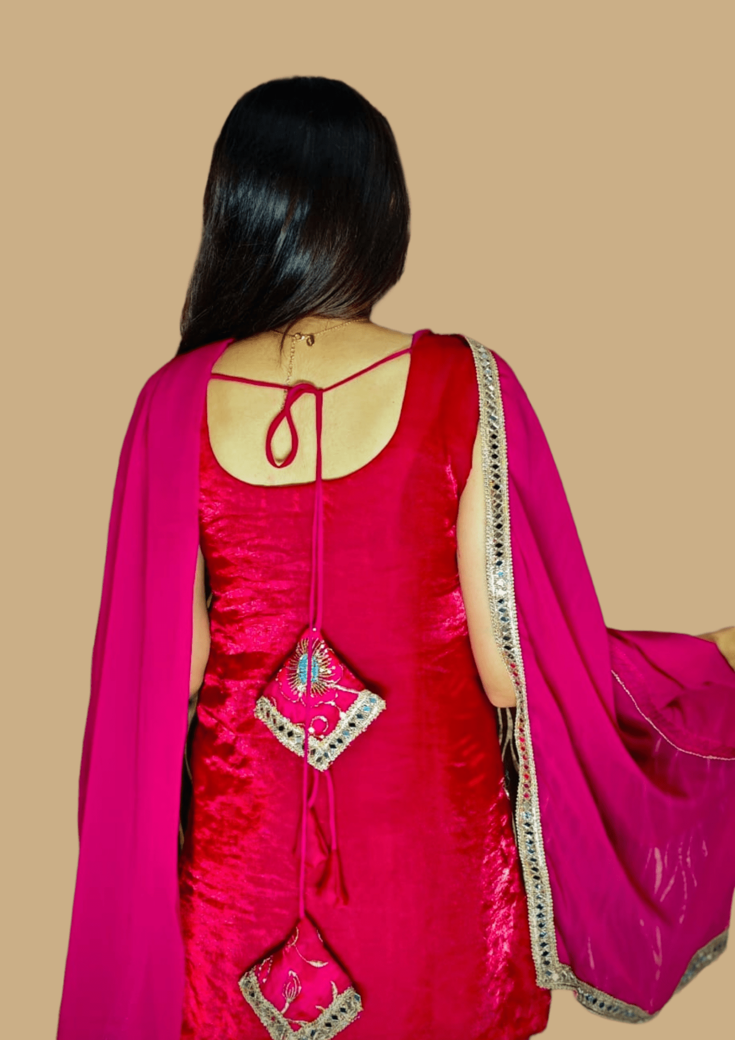 Elegant Rani Pink Sharara with Mirror Work Dupatta – Festive Ethnic Wear - sharara set | Buy Online at Peethpankh