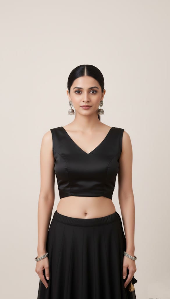 Peethpankh Double Strap Crepe Blouse - blouse | Buy Online at PEETHPANKH