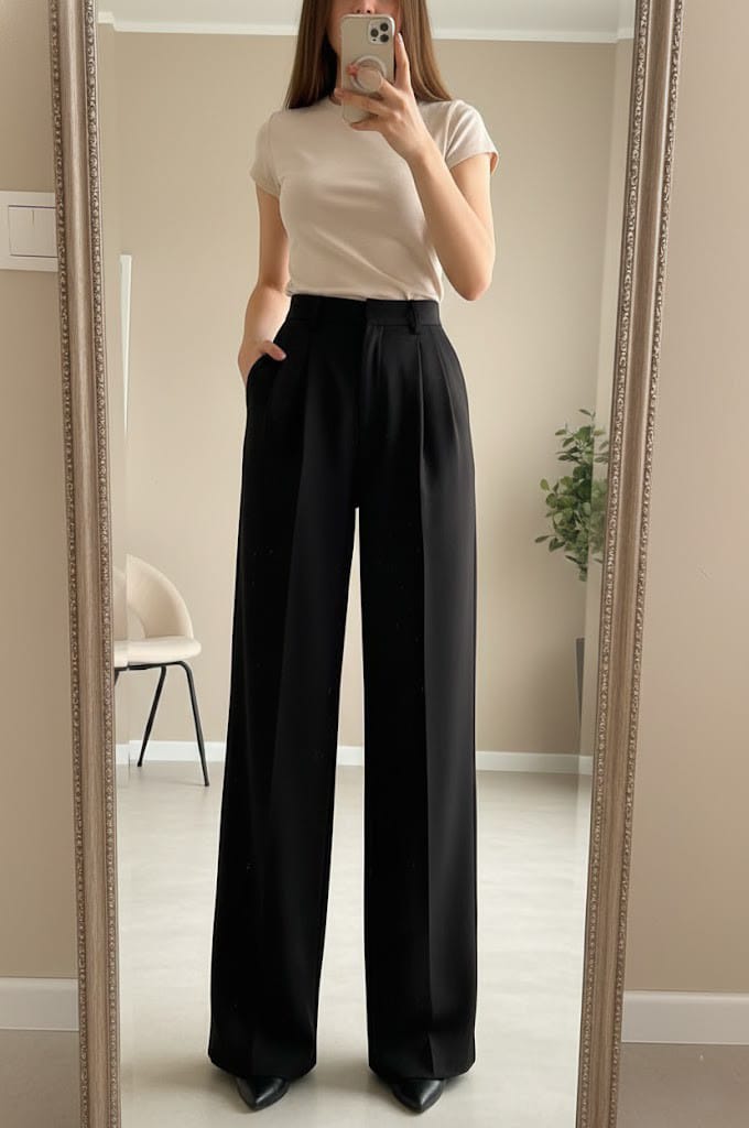 Peethpankh Seoul Fit High - Waist Pants - pent | Buy Online at PEETHPANKH