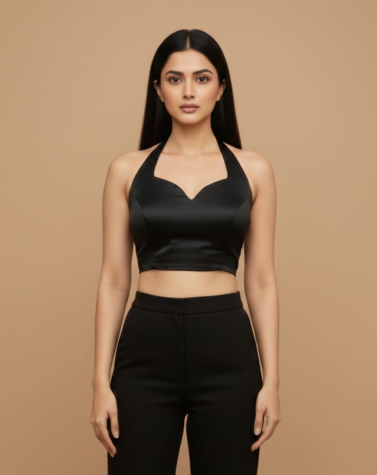 Peethpankh Statement Halter Blouse - blouse | Buy Online at PEETHPANKH