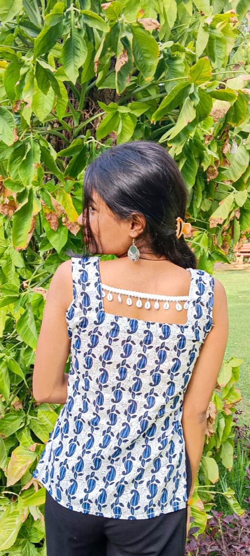 Pure Cotton Short Latika Kurti - short kurti | Buy Online at Peethpankh